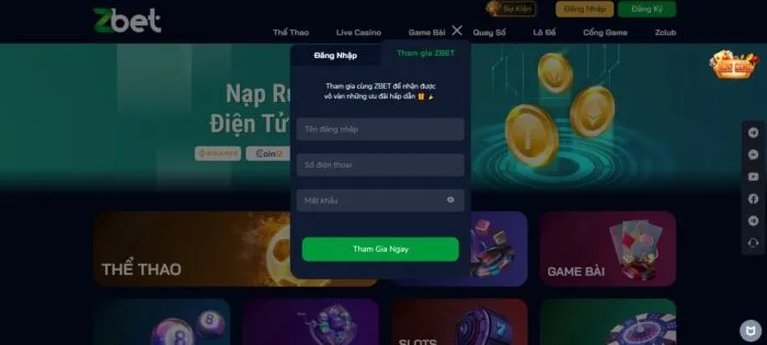 Đăng Ký ZBET Cổng Game Giải Trí Hàng Đầu Thị Trường Thế giới giải trí với phong phú các loại game