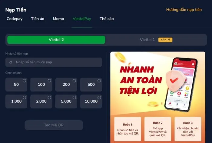 Nạp Tiền ZBET Nhanh Chóng Chỉ Với Các Thao Tác Dễ Dàng Nạp bằng các loại thẻ cào là hình thức đã có từ lâu